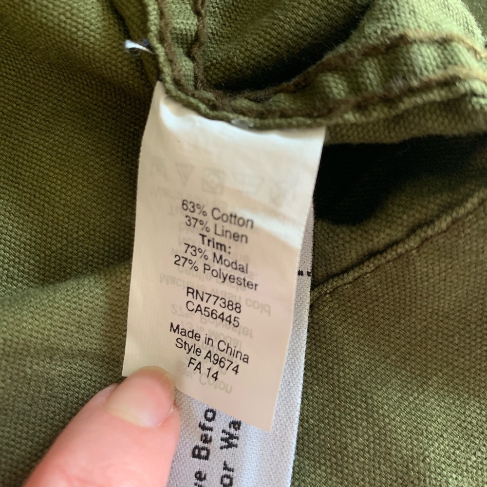 *SOLD* Madewell Quilted Jacket Olive Green Sz XS - Picture 5 of 8
